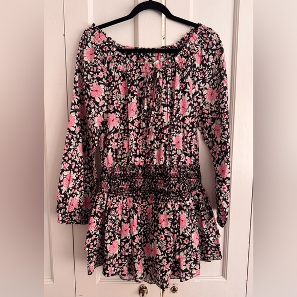 LOVESHACKFANCY Netra Dress in Raspberry Spice Latte - Picture 6 of 8